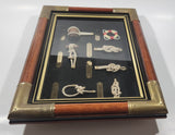 Ship Nautical Knots Wood Cased Shadow Box 10 1/4" x 14 1/4"