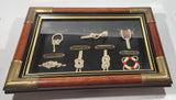 Ship Nautical Knots Wood Cased Shadow Box 10 1/4" x 14 1/4"