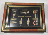 Ship Nautical Knots Wood Cased Shadow Box 10 1/4" x 14 1/4"