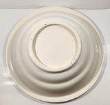 Vintage Blue and Pink Flower Gold Trimmed Embossed White Ceramic Jug Pitcher and Bowl