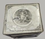 Antique Schepp's "Lili" "Lotte" "Dorothea" Metal Cake Box 14" Tall