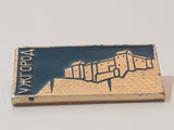 Vintage Russia Soviet Union USSR Uzhhorod Ukraine Enamel Metal Badge Insignia Pin