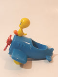 1989 McDonald's Warner Bros. Looney Tunes Tweety Bird Airplane Blue Plastic Toy