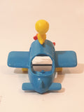 1989 McDonald's Warner Bros. Looney Tunes Tweety Bird Airplane Blue Plastic Toy