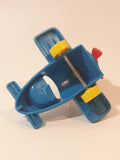 1989 McDonald's Warner Bros. Looney Tunes Tweety Bird Airplane Blue Plastic Toy