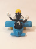 1989 McDonald's Warner Bros. Looney Tunes Tweety Bird and Sylvester The Cat Airplane Blue Plastic Toy