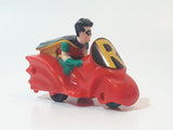1992 McDonald's Batman The Animated Series Robin on Motorcycle 3" Long Toy Figure
