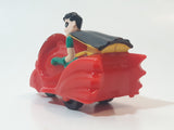 1992 McDonald's Batman The Animated Series Robin on Motorcycle 3" Long Toy Figure