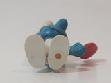 Vintage Peyo Smurfs Vanity Smurf Holding Mirror 2" PVC Toy Figure Made in W. Germany