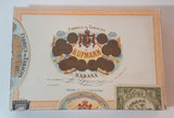 Vintage H. Upmann Habana Cuban Cigars Cardboard Box
