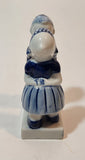 Vintage Delft Blue Holland Hand Painted Kissing Couple Boy and Girl 3 3/4" Tall Figurine