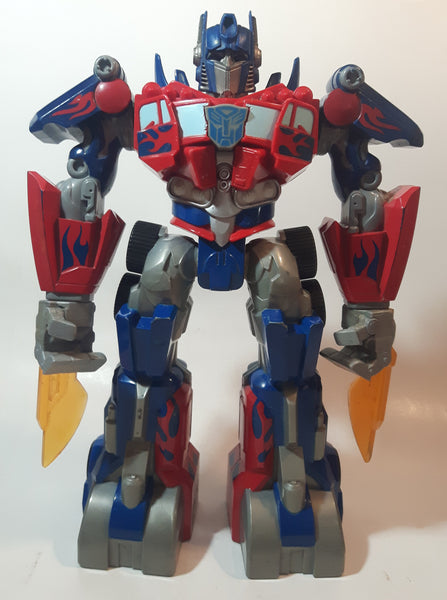 2009 Hasbro Transformers Optimus Prime Talking and Light Up Eyes 11" Tall Toy Action Figure