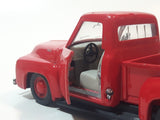 Maisto Superior 1953 Ford Farm Truck with Hay Pull Back Action 1/32 Scale Red Die Cast Toy Car Vehicle Missing Parts
