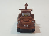 Disney Pixar Cars Tow Mater Brown Tow Truck Mini PVC Hard Rubber Toy Car Vehicle