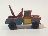 Disney Pixar Cars Tow Mater Brown Tow Truck Mini PVC Hard Rubber Toy Car Vehicle