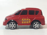 Mini Van 17 No. 2012 Red Plastic Pull Back Die Cast Toy Car Vehicle