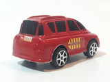 Mini Van 17 No. 2012 Red Plastic Pull Back Die Cast Toy Car Vehicle