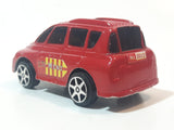 Mini Van 17 No. 2012 Red Plastic Pull Back Die Cast Toy Car Vehicle