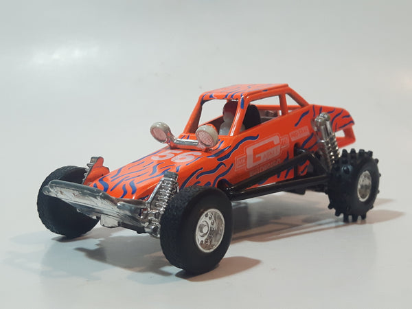 Maisto #56 Mr Gasket Co. Dune Buggy Off-Roading Bright Orange Pull Back Die Cast Toy Car Vehicle