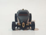 2003 Hot Wheels Wastelanders Sooo Fast Flat Black Die Cast Toy Car Vehicle with Rear Opening Hood