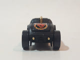 2003 Hot Wheels Wastelanders Sooo Fast Flat Black Die Cast Toy Car Vehicle with Rear Opening Hood