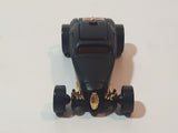2003 Hot Wheels Wastelanders Sooo Fast Flat Black Die Cast Toy Car Vehicle with Rear Opening Hood