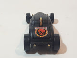 2003 Hot Wheels Wastelanders Sooo Fast Flat Black Die Cast Toy Car Vehicle with Rear Opening Hood
