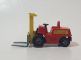 1972 Lesney Products Matchbox Red Yellow Superfast No. 15 Fork Lift Truck Toy Car Warehouse Yard Machinery Vehicle