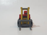 1972 Lesney Products Matchbox Red Yellow Superfast No. 15 Fork Lift Truck Toy Car Warehouse Yard Machinery Vehicle