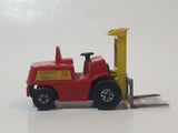 1972 Lesney Products Matchbox Red Yellow Superfast No. 15 Fork Lift Truck Toy Car Warehouse Yard Machinery Vehicle