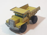 Vintage 1970 Lesney Matchbox Series No. 28 Mack Dump Truck Yellow Die Cast Toy Car Vehicle