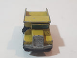 Vintage 1970 Lesney Matchbox Series No. 28 Mack Dump Truck Yellow Die Cast Toy Car Vehicle