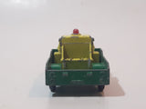 Vintage 1965 Lesney Matchbox Series No. 13 Dodge Wreck Truck BP British Petroleum Tow Truck Green Yellow Die Cast Toy Car Vehicle