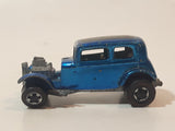 Vintage 1969 Hot Wheels Classic '32 Ford Vicky Spectraflame Blue Die Cast Toy Car Hot Rod Vehicle Red Lines