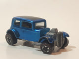 Vintage 1969 Hot Wheels Classic '32 Ford Vicky Spectraflame Blue Die Cast Toy Car Hot Rod Vehicle Red Lines