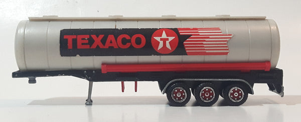 Vintage Majorette Super Movers 600 Series Texaco Oil Fuel Tanker Trailer Grey 1/87 Scale Die Cast Toy Car Vehicle