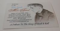 2012 Blue Suede Music Festival "A Tribute To The King Of Rock & Roll" 4 1/4" x 5 1/2" Advertising Card