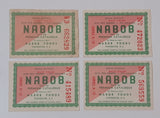Vintage Nabob Half Value Premium Certificate Coupon Green Lot of 4