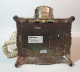 Vintage Radio Shack Ornate Footed Victorian French Baroque Brass Toned Heavy Metal Rotary Telephone