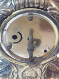 Vintage 1950s Walter Ornate 8 1/2" Tall Heavy Brass Style Metal Mantle Clock West Germany