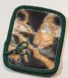 River Camp Scene 1 1/2" x 1 3/4" Embroidered Fabric Patch Badge