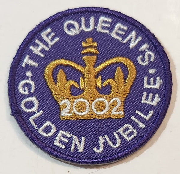 2002 The Queen's Golden Jubilee 1 3/4" Embroidered Fabric Patch Badge