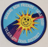 Girl Guides Making New Friends - Soar 2001 Telegraph Trail District 3" Embroidered Fabric Patch Badge