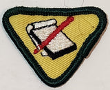 Boy Scouts Journal 1 1/2" x 1 3/4" Embroidered Fabric Patch Badge