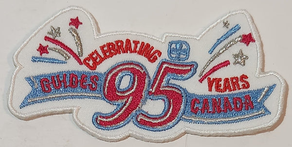 Girl Guides of Canada Celebrating 95 Years 1 3/4" x 3 1/2" Embroidered Fabric Patch Badge