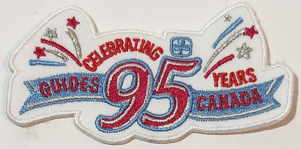 Girl Guides of Canada Celebrating 95 Years 1 3/4" x 3 1/2" Embroidered Fabric Patch Badge