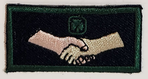 Girl Guides Handshake 1" x 2" Embroidered Fabric Patch Badge