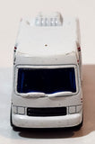 2000 Matchbox Canyon Base Truck Camper White Die Cast Toy Car Recreational Vehicle RV with Opening Side Door
