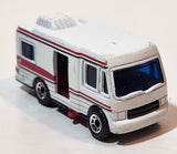 2000 Matchbox Canyon Base Truck Camper White Die Cast Toy Car Recreational Vehicle RV with Opening Side Door