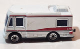 2000 Matchbox Canyon Base Truck Camper White Die Cast Toy Car Recreational Vehicle RV with Opening Side Door